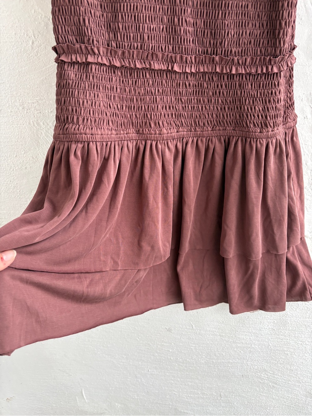 Urban outfitters Heide Smocked Drop Waist Mini Dress - Picture 6 of 13